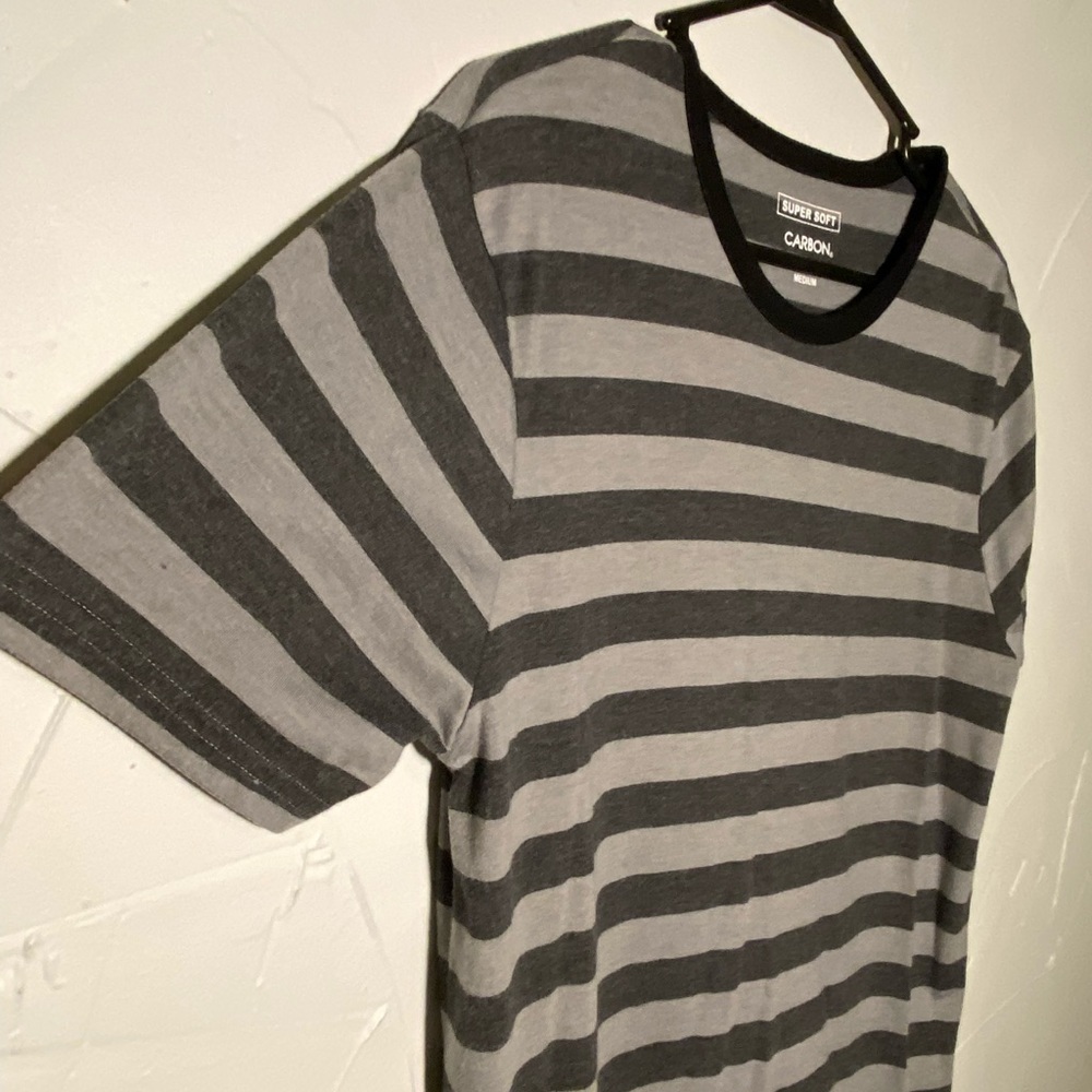 Carbon Super Soft Striped T-shirt